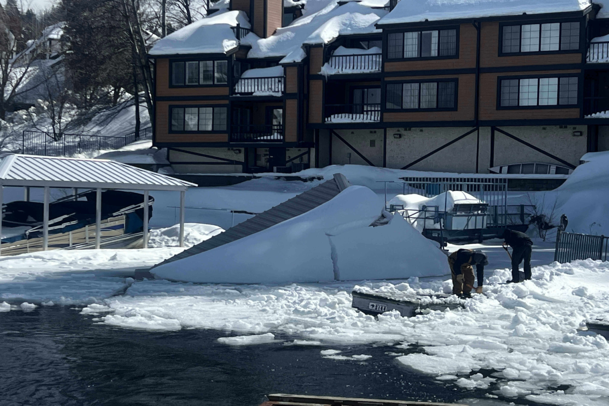 2023 Lake Arrowhead Snow Storm The Worst in Years Kiwi Docks
